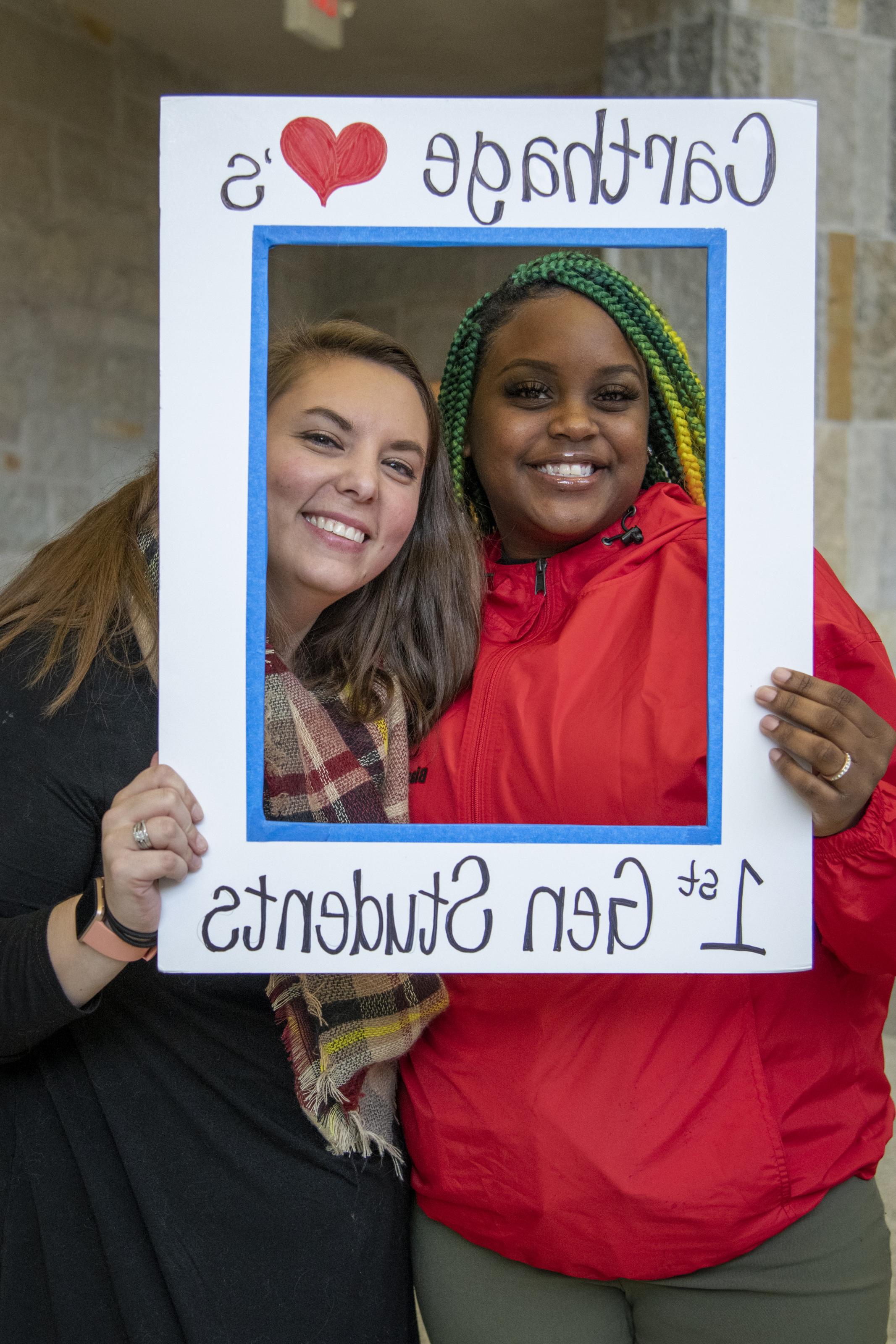 Carthage regularly holds special events to welcome first-generation students.